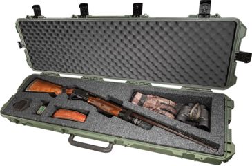 Image of Pelican Storm Cases Model IM3300 Storm Shotgun Case Lockable With In-Line Wheels Olive Drab