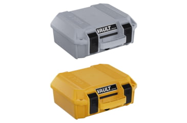 Image of Pelican V100C Equipment Case, Ghost Gray, Yellow