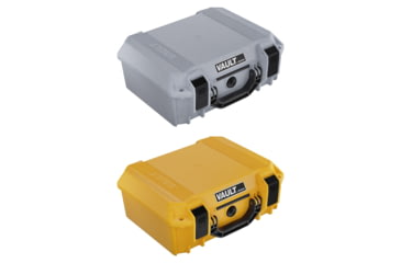 Image of Pelican V200C Equipment Case, Ghost Gray, Yellow