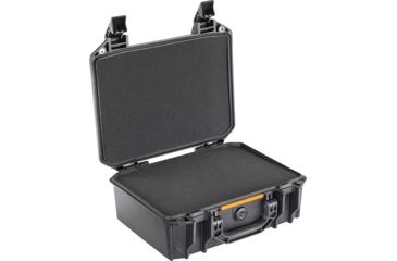 Image of Pelican VAULT V200 Case, Medium Pistol, 14x10x5.5 inch Internal, 15.41x13.08x6.16 inch External Dimension, Black, VCV200-0000-BLK
