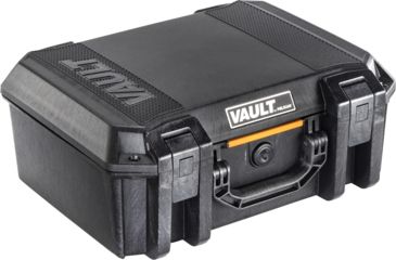 Image of Pelican VAULT V300 Case, Large Pistol, 16x11x6.5 inch Internal, 17.54x14.21x7.16 inch External Dimension, Black, VCV300-0000-BLK