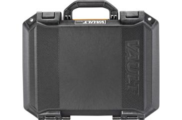 Image of Pelican VAULT V300 Case, Large Pistol, 16x11x6.5 inch Internal, 17.54x14.21x7.16 inch External Dimension, Black, VCV300-0000-BLK