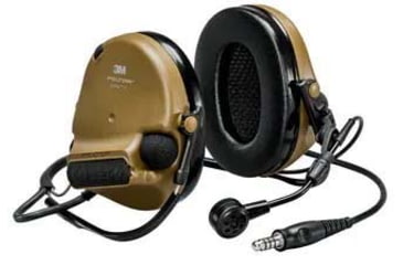 Image of PELTOR 3M, ComTac, VI NIB Headset, Single DL, Backband, 915 Mhz, Coyote, MT20H682BB-47N CYS