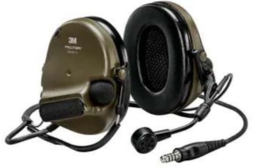 Image of PELTOR 3M, ComTac, VI NIB Headset, Single DL, Backband, 915 Mhz, Green, MT20H682BB-47N GNS