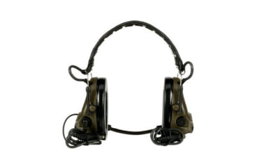 Image of PELTOR 3M PELTOR ComTac V Headset, Foldable, Dual Lead, Standard Dynamic Mic, NATO Wiring, O.D. Green, MT20H682FB-19 GN