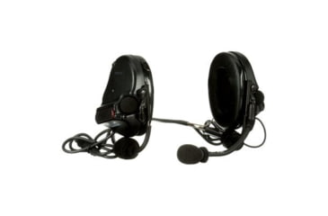 Image of PELTOR 3M PELTOR ComTac V Headset, Neckband, Dual Lead, Standard Dynamic Mic, NATO Wiring, Black, MT20H682BB-19 SV