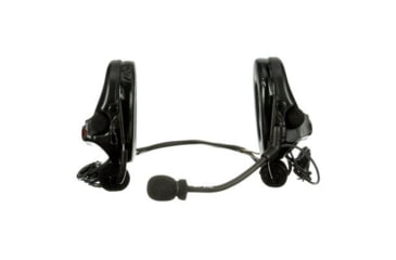 Image of PELTOR 3M PELTOR ComTac V Headset, Neckband, Dual Lead, Standard Dynamic Mic, NATO Wiring, Black, MT20H682BB-19 SV