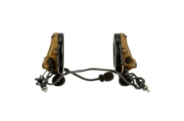Image of PELTOR 3M PELTOR ComTac V Headset, Neckband, Dual Lead, Standard Dynamic Mic, NATO Wiring, Coyote Brown, MT20H682BB-19 CY