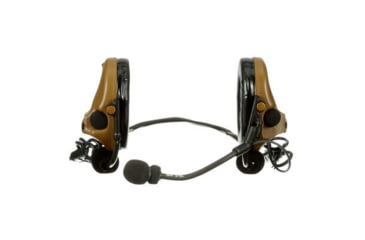 Image of PELTOR 3M PELTOR ComTac V Headset, Neckband, Dual Lead, Standard Dynamic Mic, NATO Wiring, Coyote Brown, MT20H682BB-19 CY