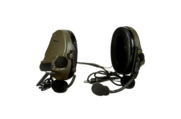 Image of PELTOR 3M PELTOR ComTac V Headset, Neckband, Dual Lead, Standard Dynamic Mic, NATO Wiring, O.D. Green, MT20H682BB-19 GN