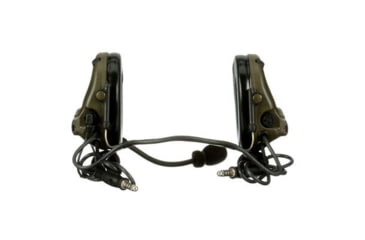 Image of PELTOR 3M PELTOR ComTac V Headset, Neckband, Dual Lead, Standard Dynamic Mic, NATO Wiring, O.D. Green, MT20H682BB-19 GN