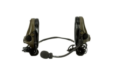 Image of PELTOR 3M PELTOR ComTac V Headset, Neckband, Dual Lead, Standard Dynamic Mic, NATO Wiring, O.D. Green, MT20H682BB-19 GN