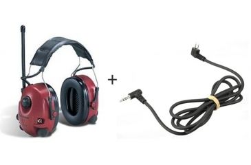 Image of Peltor Alert Hearing Protection Headset w/ Peltor Extension Cables Audio Input Cable