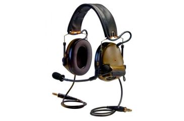 Image of Peltor COMTAC Advanced Combat Helmet Communication Headset,Dual Comm,Single Downlead,Flexi Boom Mic,Coyote Brown,1/case, MT17H682FB-49 CY