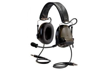 Image of Peltor COMTAC Advanced Combat Helmet Communication Headset,Dual Comm,Single Downlead,Flexi Boom Mic,OD Green,1/case, MT17H682FB-49 GN