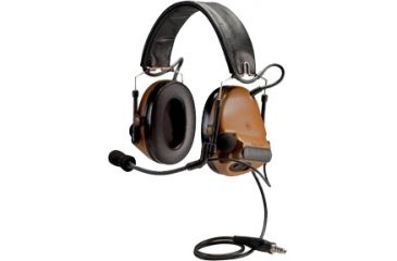 Image of 3M Peltor ComTac Electronic Headset, FB Single Comm NATO, Coyote Brown MT17H682FB47CY