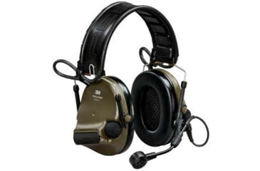 Image of PELTOR Comtac VI NIB Dual Foldable Dynamic Boom Mic Hearing Defender Headset, Green, MT20H682FB-09N GNS