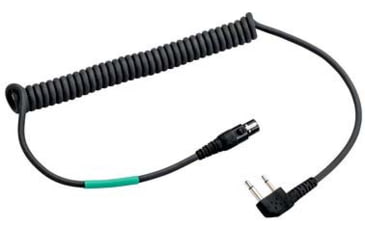 Image of PELTOR FLX2 Cable, Icom 2-Pin Angled, Black, FLX2-35