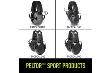 Image of PELTOR RangeGuard Electronic Folding Ear Muff, Gray/Black, RG-OTH-4