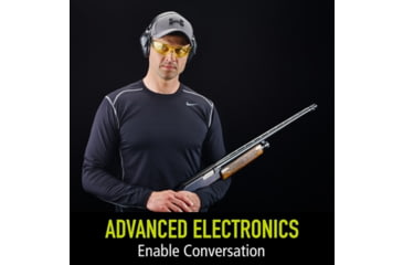 Image of PELTOR RangeGuard Electronic Folding Ear Muff, Gray/Black, RG-OTH-4