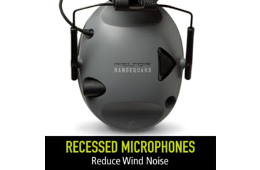 Image of PELTOR RangeGuard Electronic Folding Ear Muff, Gray/Black, RG-OTH-4