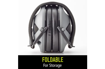 Image of PELTOR RangeGuard Electronic Folding Ear Muff, Gray/Black, RG-OTH-4