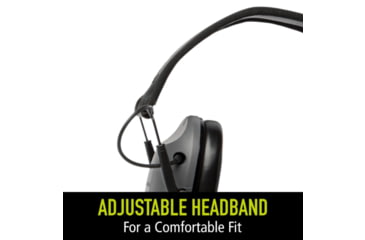 Image of PELTOR RangeGuard Electronic Folding Ear Muff, Gray/Black, RG-OTH-4