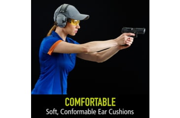 Image of PELTOR RangeGuard Electronic Folding Ear Muff, Gray/Black, RG-OTH-4