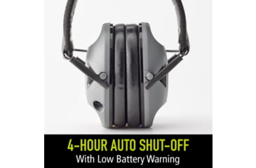 Image of PELTOR RangeGuard Electronic Folding Ear Muff, Gray/Black, RG-OTH-4