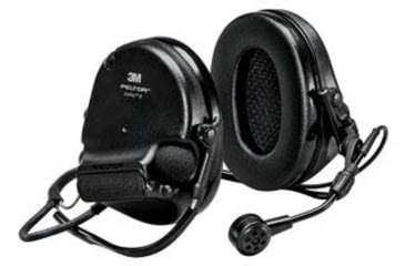 Image of PELTOR Swattac VI NIB Neckband Mi Input Dynamic Boom Mic Headset, Black, MT20H682BB-09N SVS