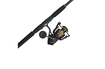 Image of Penn Fishing Battle III Combo, 5.6/1, Right/Left, 5000, 7ft. Rod Length, Medium Heavy Power, Fast Action, 1 Piece Rod, Black/Gold, BTLIII5000701MH