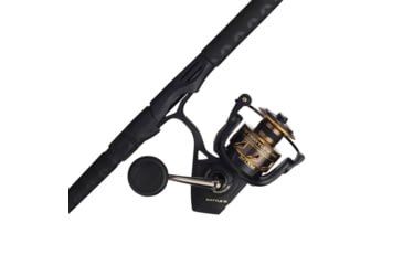 Image of Penn Fishing Battle III Combo, 5.6/1, Right/Left, 5000, 8ft. Rod Length, Medium Heavy Power, Moderate Fast Action, 2 Pieces Rod, Black/Gold, BTLIII5000802MH
