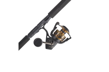 Image of Penn Fishing Battle III Combo, 5.6/1, Right/Left, 6000, 7ft. Rod Length, Medium Heavy Power, Fast Action, 1 Piece Rod, Black/Gold, BTLIII6000701MH