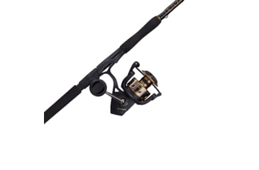 Image of Penn Fishing Battle III Combo, 5.6/1, Right/Left, 6000, 7ft. Rod Length, Medium Heavy Power, Fast Action, 3 Pieces Rod, Black/Gold, BTLIII6000703MHTRVL