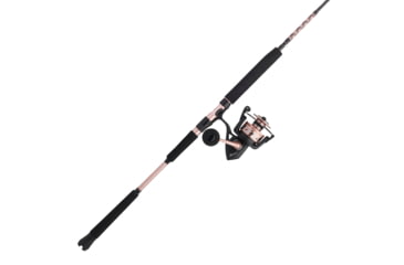 Image of Penn Fishing Passion II Combo, 4.6/1, Right/Left, 6000, 6ft. 6in. Rod Length, Medium Heavy Power, Fast Action, 1 Piece Rod, Black/Rose Gold, PASII6000661MH