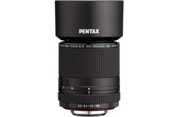 Image of Pentax HD-55-300mm F4.5-6.3 ED PLM WR RE Lens, Black, 21277
