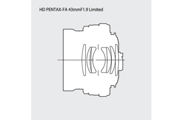 Image of Pentax HD-FA 43mm F1.9 Ltd Lens, Silver, 20150