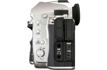 Image of Pentax K-3 Mark III Advanced APS-C Digital SLR Camera, Silver, 8.54 x 6.50 x 4.72in, 01073