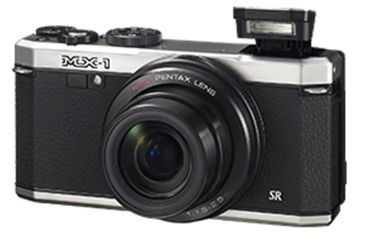 Image of Pentax MX-1 Compact Digital Camera, Black and Silver 12633