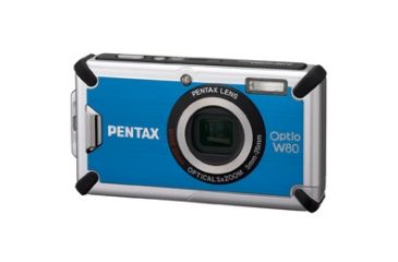 Image of Pentax Optio W80 Digital Camera, Azure Blue 17751