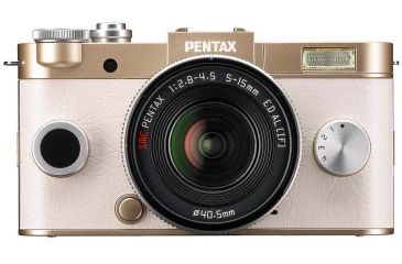 Image of Pentax Q-S1 02 Zoom Kit (Champagne Gold), Gold 06237