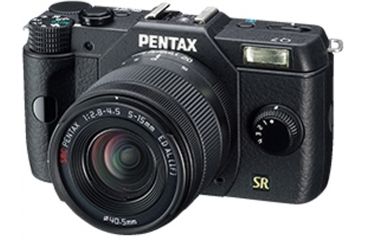 Image of Pentax Q7 Compact Mirrorless Camera with 5-15mm and 15-45mm Lenses, Black 10737
