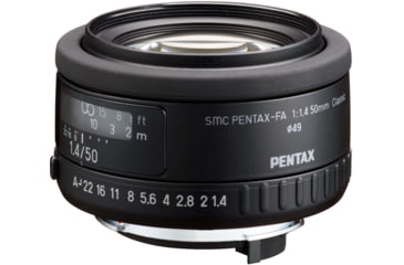 Image of Pentax Smc Classic Camera Lens, 50mm, F1.4, Matte Black, 20800