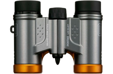 Image of Pentax UD 9 X 21mm Black Compact Roof Prism Binoculars, Grey Orange, Medium, 61814