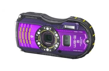 Image of Pentax WG-3 GPS Compact Camera Kit Purple 12673