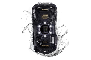 Image of Pentax WG-90 Camera, Black, Compact, 01236