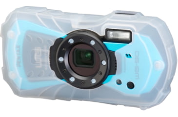 Image of Pentax WG-90 Camera, Blue, Compact, 02145