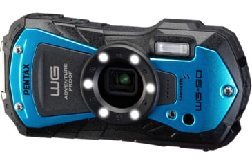 Image of Pentax WG-90 Camera, Blue, Compact, 02145