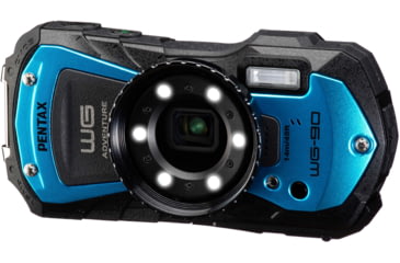 Image of Pentax WG-90 Camera, Blue, Compact, 02145