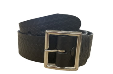 Image of Perfect Fit 1.5in Garrison Belt, Basket Weave, Chrome Buckle, Black, 28, 5000-BW-CH-28